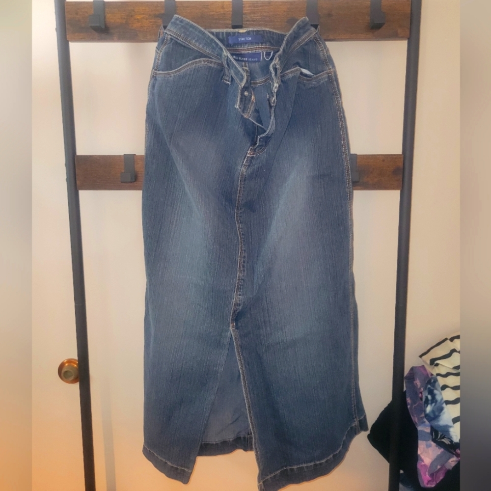 Long Jeans Skirt